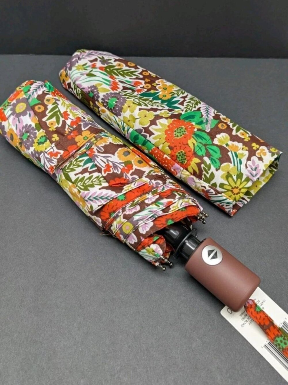 Vera Bradley Essential Umbrella Evening Garden NEW Floral Flower Colorful